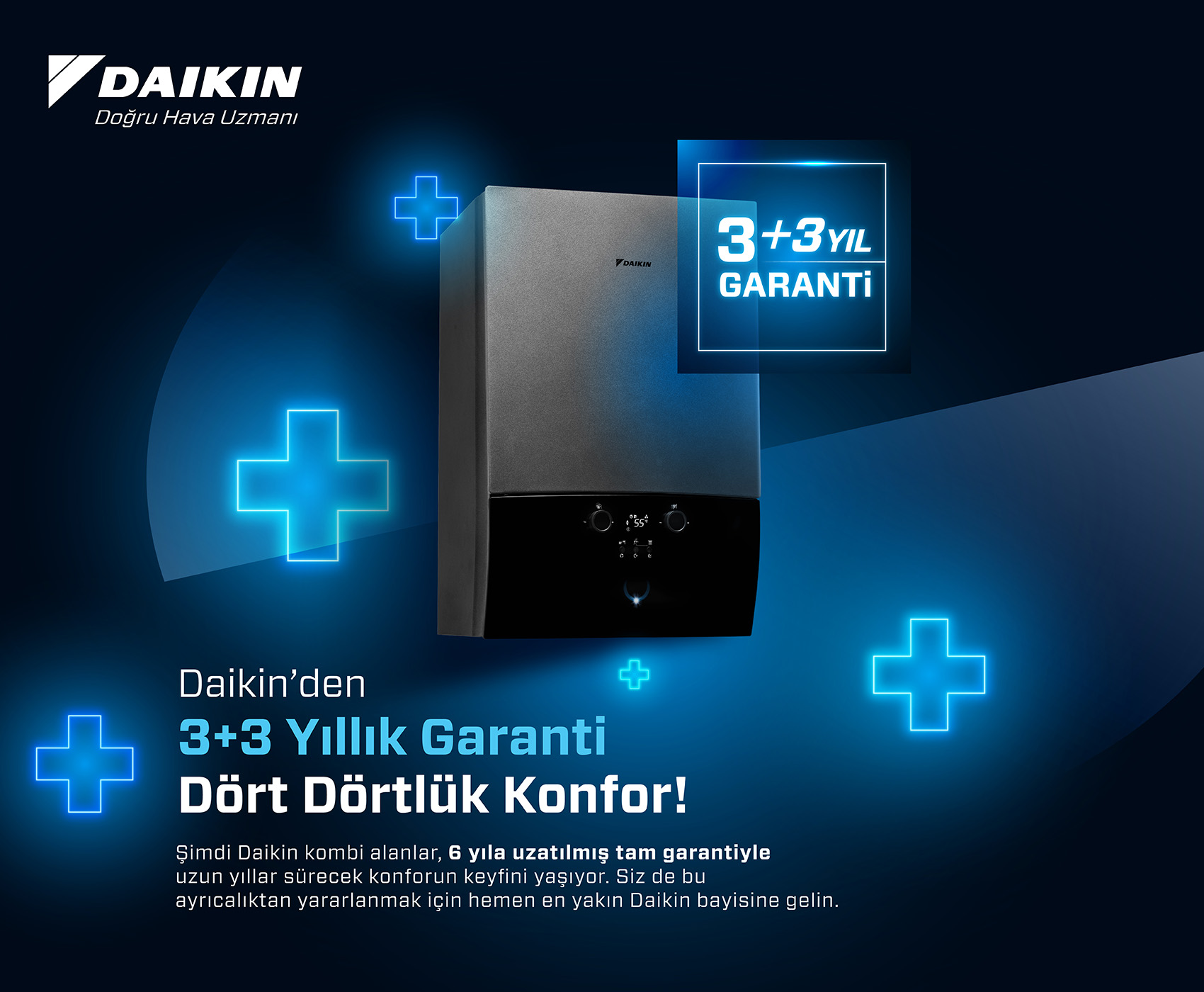Daikin Kombi garanti kampanyası
