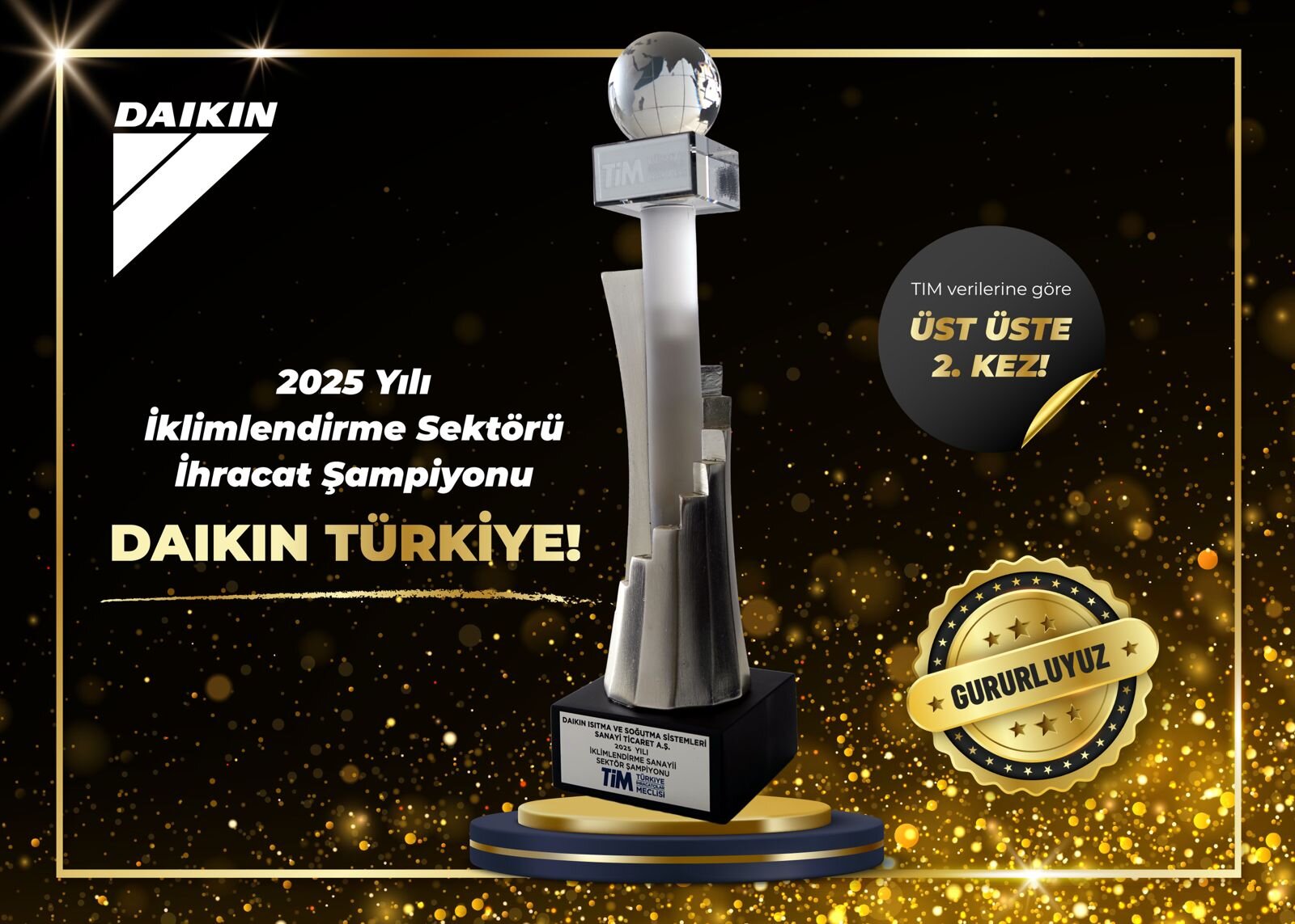 İKLİMLENDİRME SANAYİİNİN İHRACAT LİDERİ YİNE DAIKIN TÜRKİYE