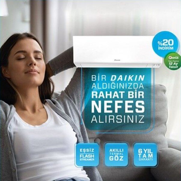 Bir Daikin Aldığınızda Rahat Bir Nefes Alırsınız