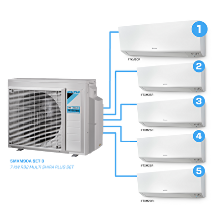Shira Plus Multi Inverter Set | 7000 / 9000 / 9000 / 12000 / 18000