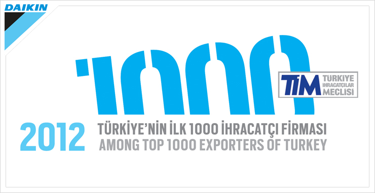 Daikin, Türkiye'nin İlk 1000 İhracatçısı Arasında